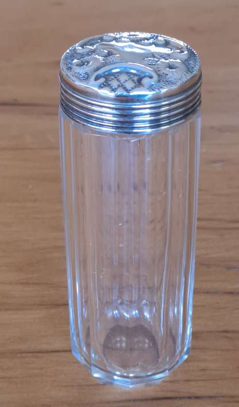 Hallmarked Silver Top Dressing Table Bottle (Price reduced)