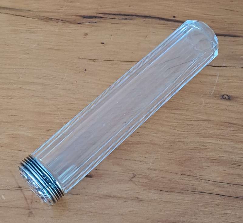 Hallmarked Silver Top Dressing Table Bottle (Price reduced)