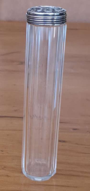 Hallmarked Silver Top Dressing Table Bottle (Price reduced)