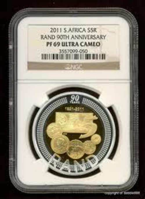 SARB Silver Crown R5 Graded PF69 Ultra Cameo by NGC (Proof Crown)