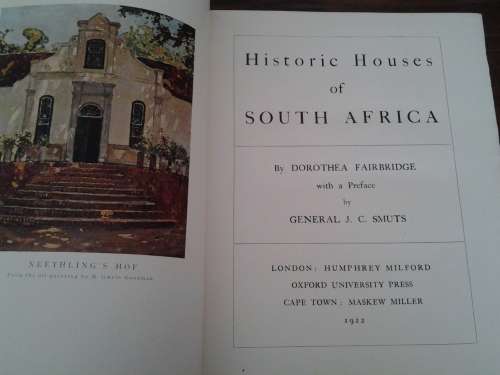 HISTORIC HOUSES - DOROTHEA FAIRBRIDGE