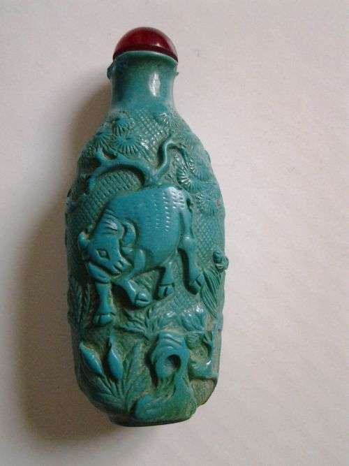 TURQUOISE SNUFF BOTTLE