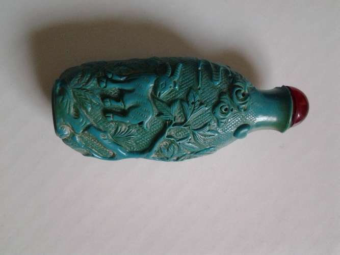 TURQUOISE SNUFF BOTTLE