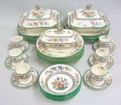 Copeland Spode Chinese Rose 12 Place Setting Dinner Service