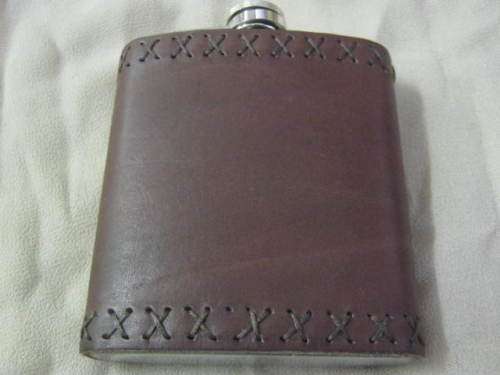 GENUINE LEATHER HIP FLASK