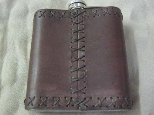 GENUINE LEATHER HIP FLASK
