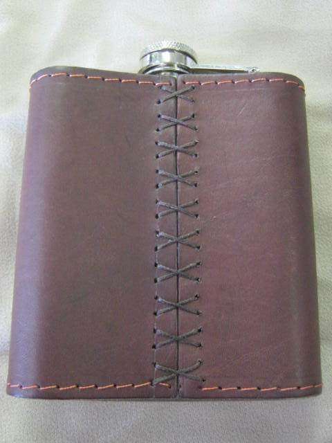 GENUINE LEATHER HIP FLASK