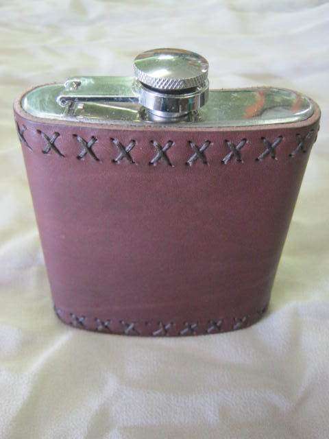 GENUINE LEATHER HIP FLASK