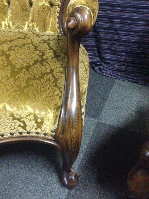ANTIQUE GRANDMA AND GRANDPA CHAIRS (HIS AND HERS) SET