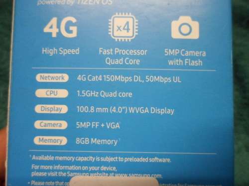 SAMSUNG Z2 POWERED BY TIZEN OS