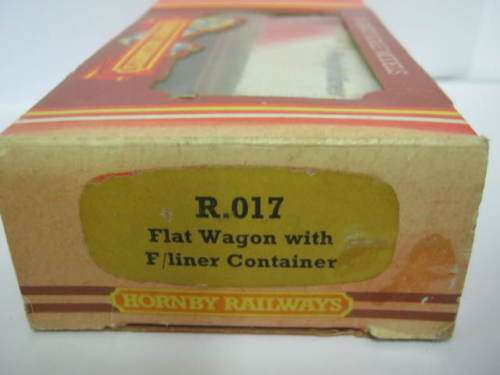 Hornby ~ FLAT WAGON WITH F/LINER CONTAINER