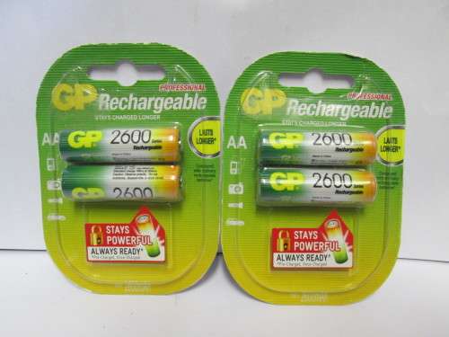 GP RECHARGEABLE BATTERIES