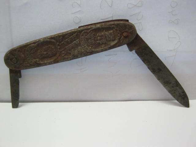 OLD KNIFE WITH KRUGER AND DEWET