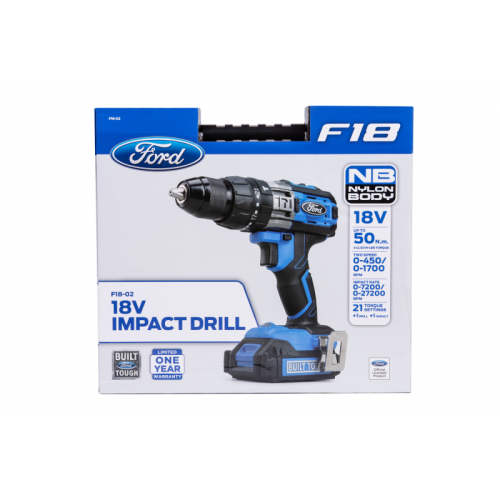 Ford 18V Li-ion Cordless Impact Drill Driver