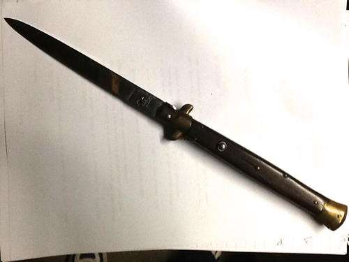 Flick knife large full length 27 cm blade length 12 cm