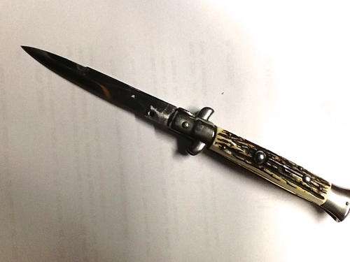 Flick knife large full length 22 cm blade length 9.5 cm