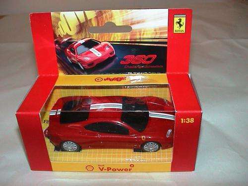FERRARI 360 VROOM SOUND PLASTIC CAR SCALE 1:38 ISSUED BY SHELL