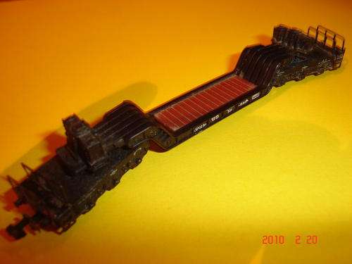 MINITRIX TRIX N GAUGE 3297 LOW LOADER SAD 49,  130 mm LONG IN EXCELLENT CONDITION