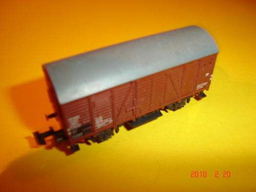 MINITRIX TRIX N GAUGE 3534 BOX GOODS WAGON 57 mm LONG IN EXCELLENT CONDITION