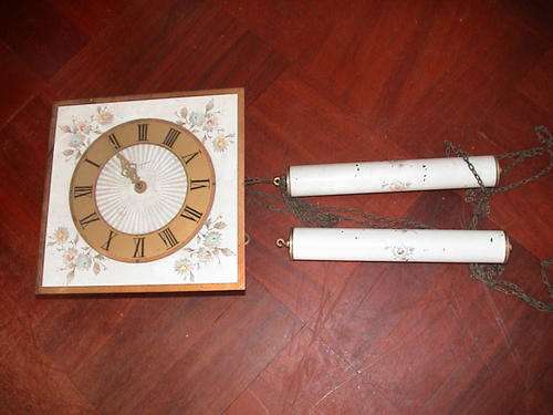 GERMAN WALL CLOCK FOR SPARES OR RESTORATION IN POOR CONDITION