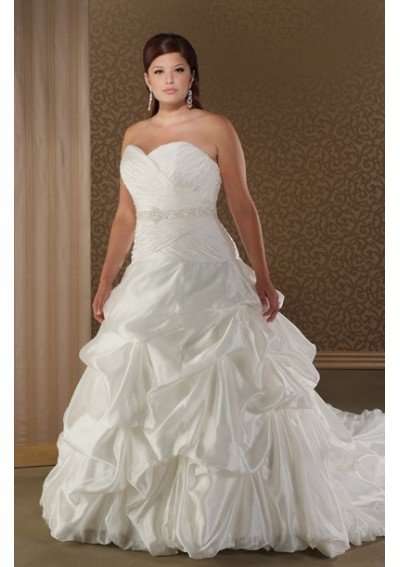 STRAPLESS WEDDING DRESS/GOWN Ã¢ÂÂ Get Tiara for FREE! Ã¢ÂÂ Custom made Ã¢ÂÂ Plus size welcome!