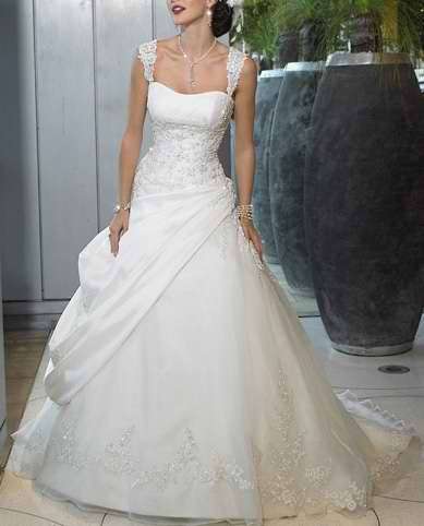 Brand new custom made wedding dress / bridal gown (07/52) - Get veil for free!