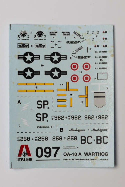 1:72 Italeri OA-10A Warthog with Eduard detail kit