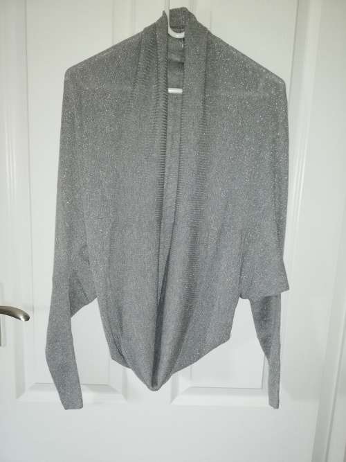 Silver Lightweight Cocoon Cardigan (S/M)