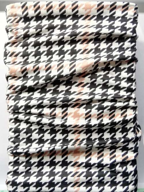 ADULT FACE BUFF x 1 HOUNDSTOOTH PRINT