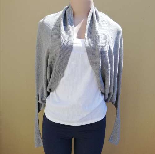 Silver Lightweight Cocoon Cardigan (S/M)