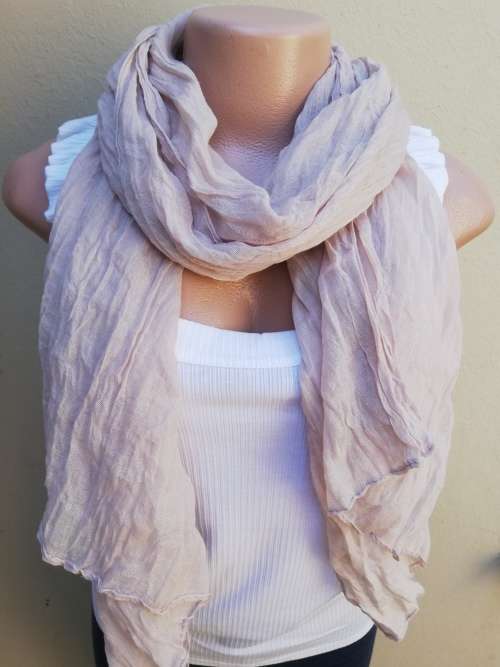LADIES SCARF - BEIGE