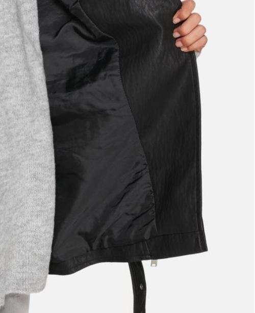LADIES SLEEVELESS PU BIKER JACKET - ONLY (UK10)