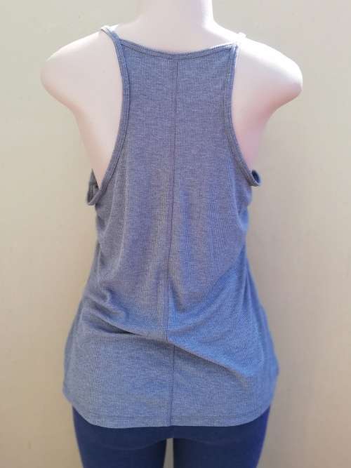 GREY RACER BACK VEST (UK18) - ASOS