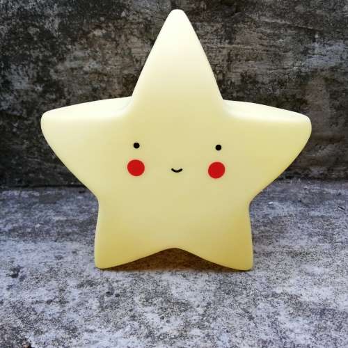 MINI STAR NIGHT LED LIGHT - YELLOW (BATTERY OPERATED)
