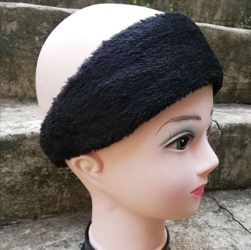 SOFT FURRY SPA HEADBAND - BLACK