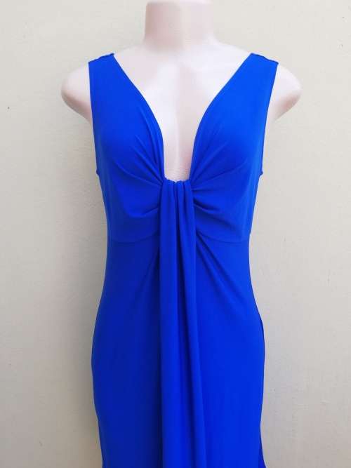 ELEGANT BLUE COCKTAIL DRESS (Size 12)