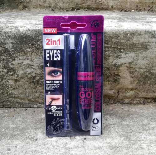 MILLION PAULINE MASCARA and EYELINER COMBO - BLACK WATERPROOF