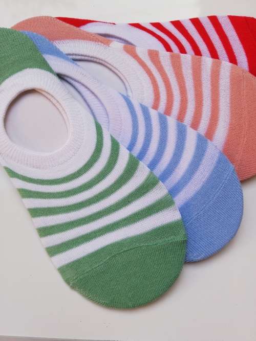 LADIES HIDDEN SNEAKER SOCKS - 4 PAIRS