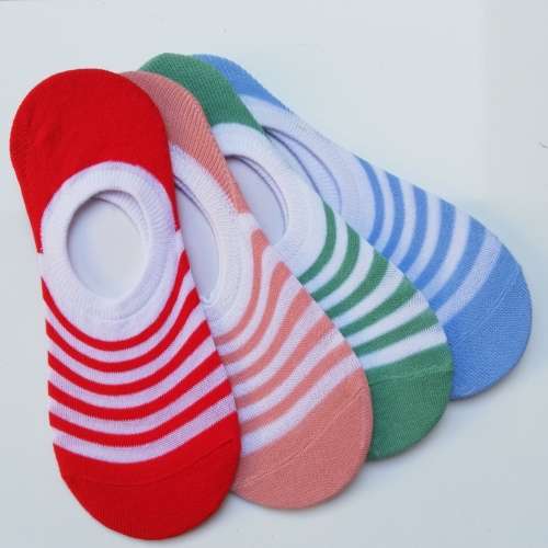 LADIES HIDDEN SNEAKER SOCKS - 4 PAIRS
