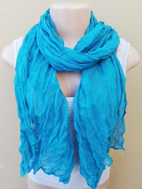 PACK OF 4 SCARVES - DIFFERENT BLUES