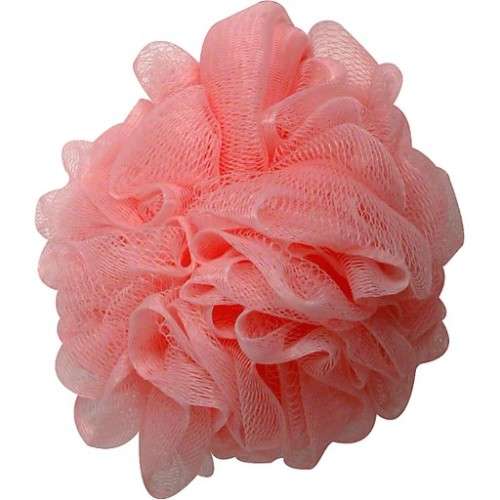 MESH BATH SPONGE - PEACH