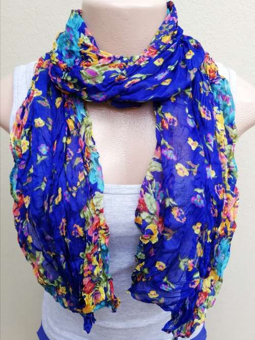 PACK OF 4 SCARVES - DIFFERENT BLUES