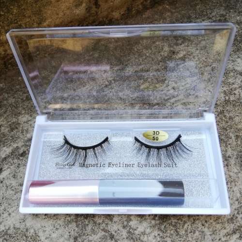 MAGNETIC EYELASHES and EYELINER - 1 SET 3D50