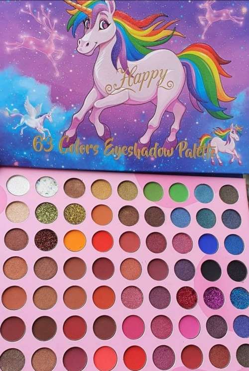 FABBLA HAPPY UNICORN EYESHADOW PALETTE AND BRUSH SET