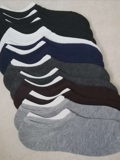 UNISEX ANKLE SOCKS - 12 PAIRS PLAIN