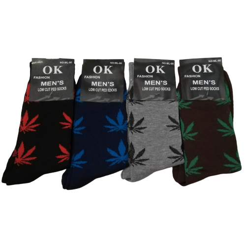 MENS MIDCALF SOCKS - 12 PAIRS (WEED)