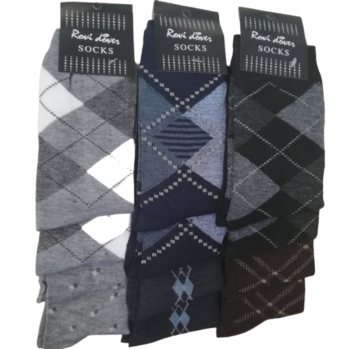 MENS DRESS SOCKS - 12 PAIRS HIGHEST QUALITY