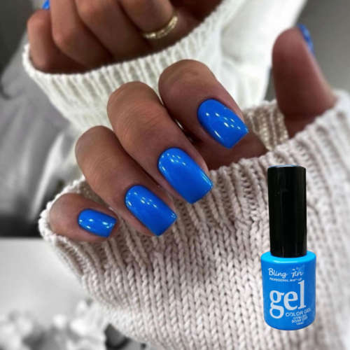 UV Soak Off Gel Color 10ml - ELECTRIC BLUE 073