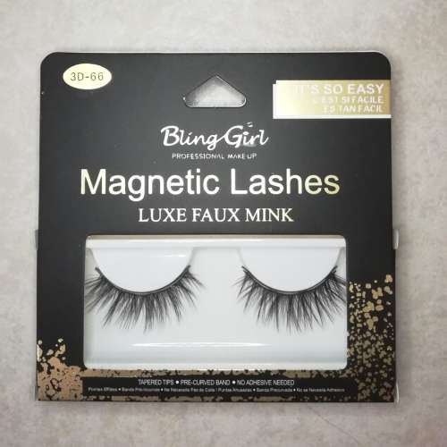MAGNETIC EYELASHES FAUX MINK (CRUELTY FREE) 1 SET 3D66