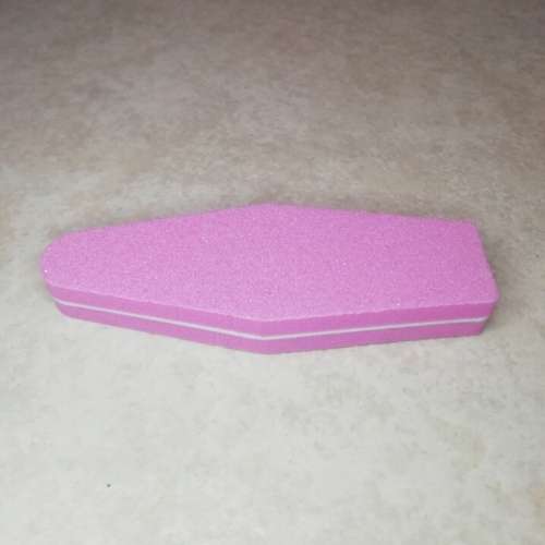 1 x NAIL BUFFER DAIMOND SHAPE (RANDOM COLOR)